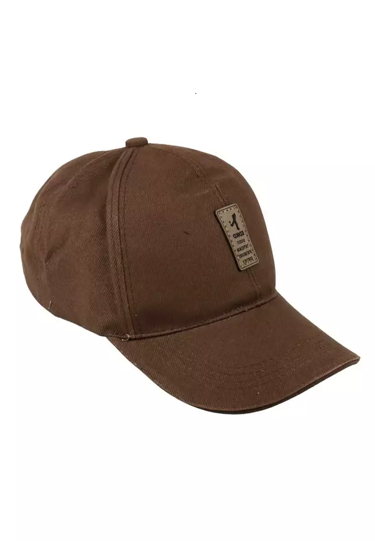Drsh Baseball Cap Pria & Wanita Logo Ediko Sport Fashion Resizable Strap Material Cotton ORIGINAL - Coffe