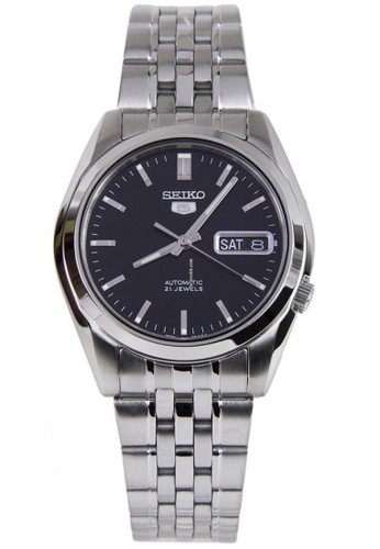 Jual Seiko Jam Tangan Pria Seiko 5 Snk361k1 Strap Stainless Steel Silver Original Zalora Indonesia