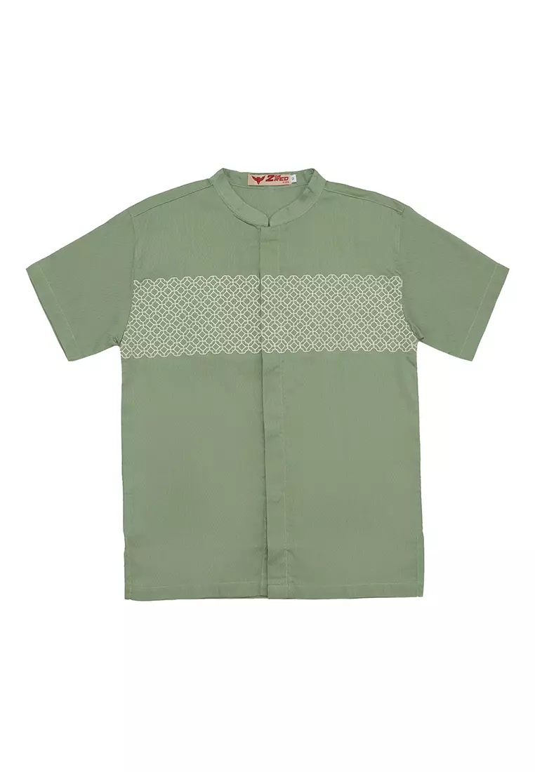 Baju Koko Set Anak Laki Oriental Green - MODERN