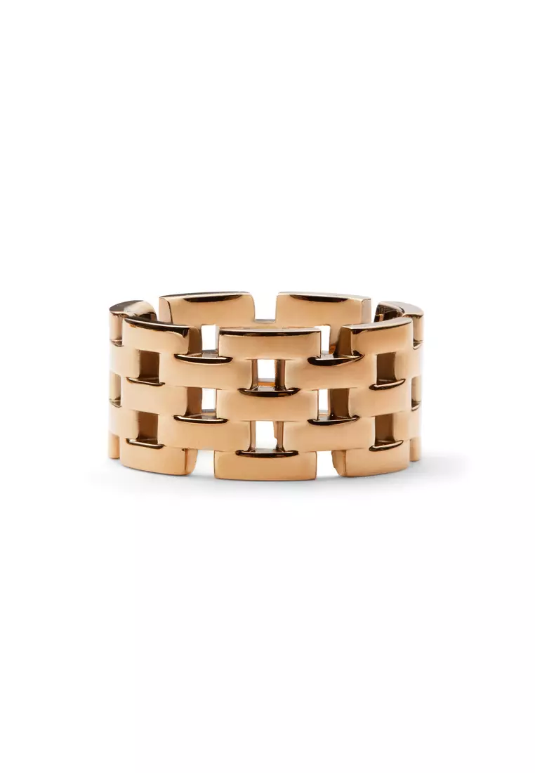 5-Link Ring Rose Gold  - Unisex Ring for women and men stainless steel Ring DW Official Authentic Original