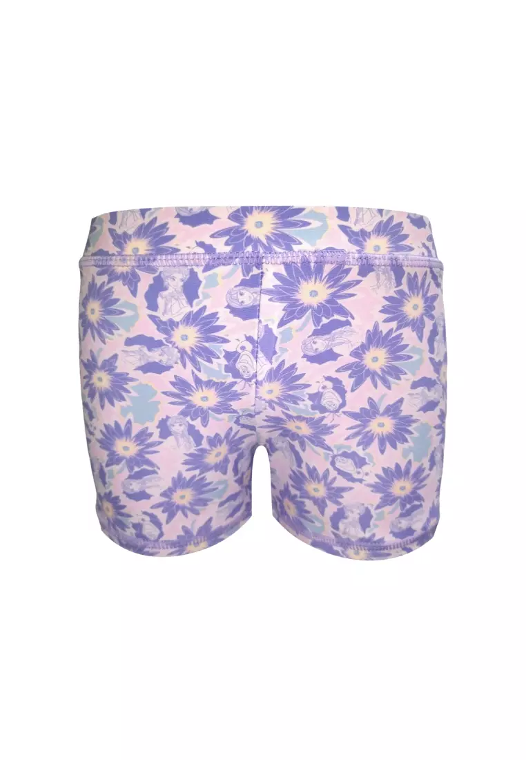 Frozen Tankini Top Boyleg Bottom Set With Print Swimwear For Kids Girls