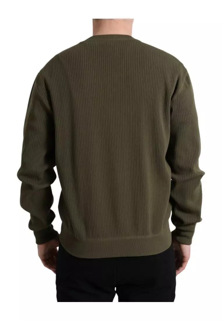 Dolce & Gabbana Yellow Heart Crew Neck Men Pullover Sweater