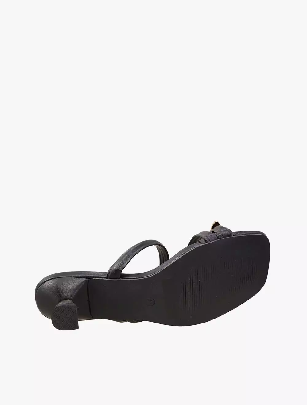 Payless Chrissie Womens Lenore Kitten Heel Sandals - Black_05