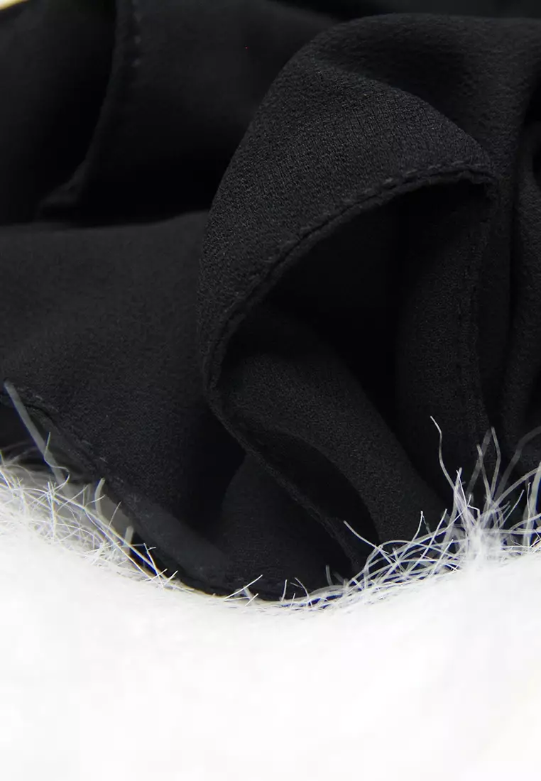 SCRUNCHIE MEDIUM PREMIUM PLAIN CHIFFON IKAT RAMBUT