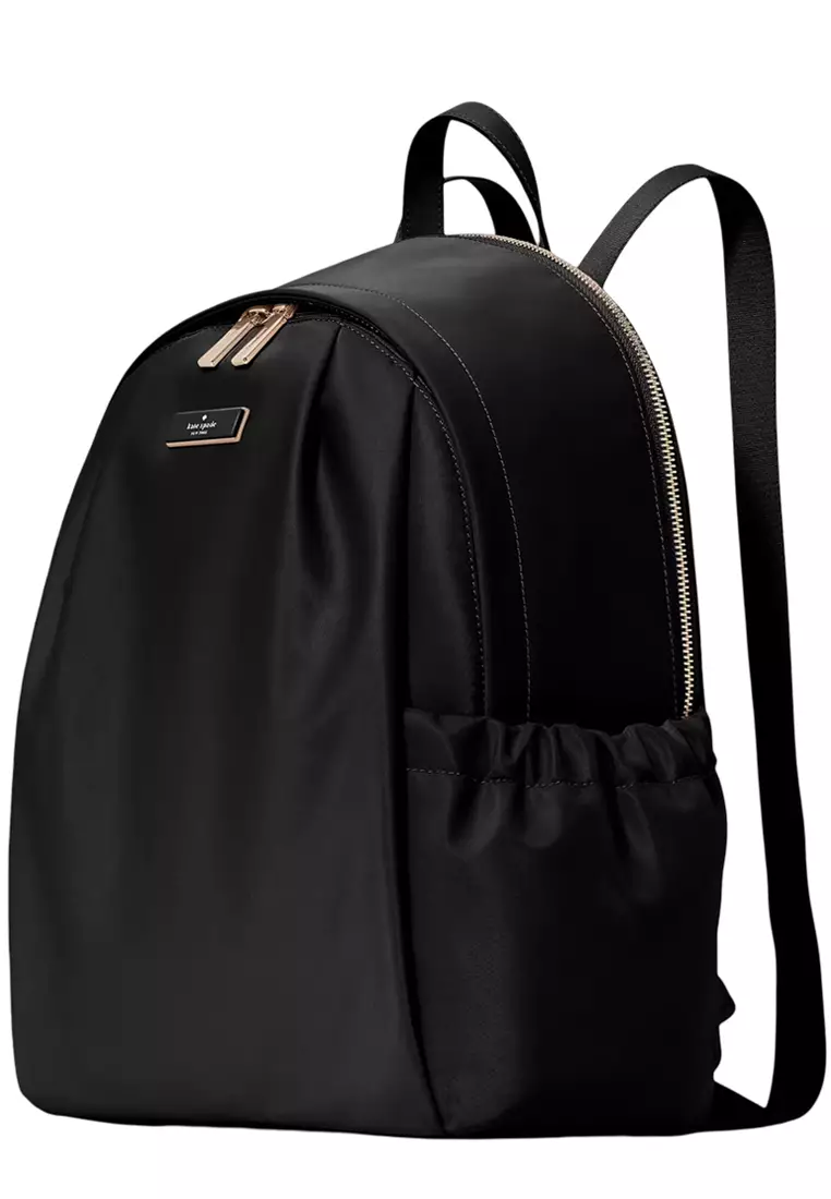 Carter Nylon Large Backpack Bag - Black KL962