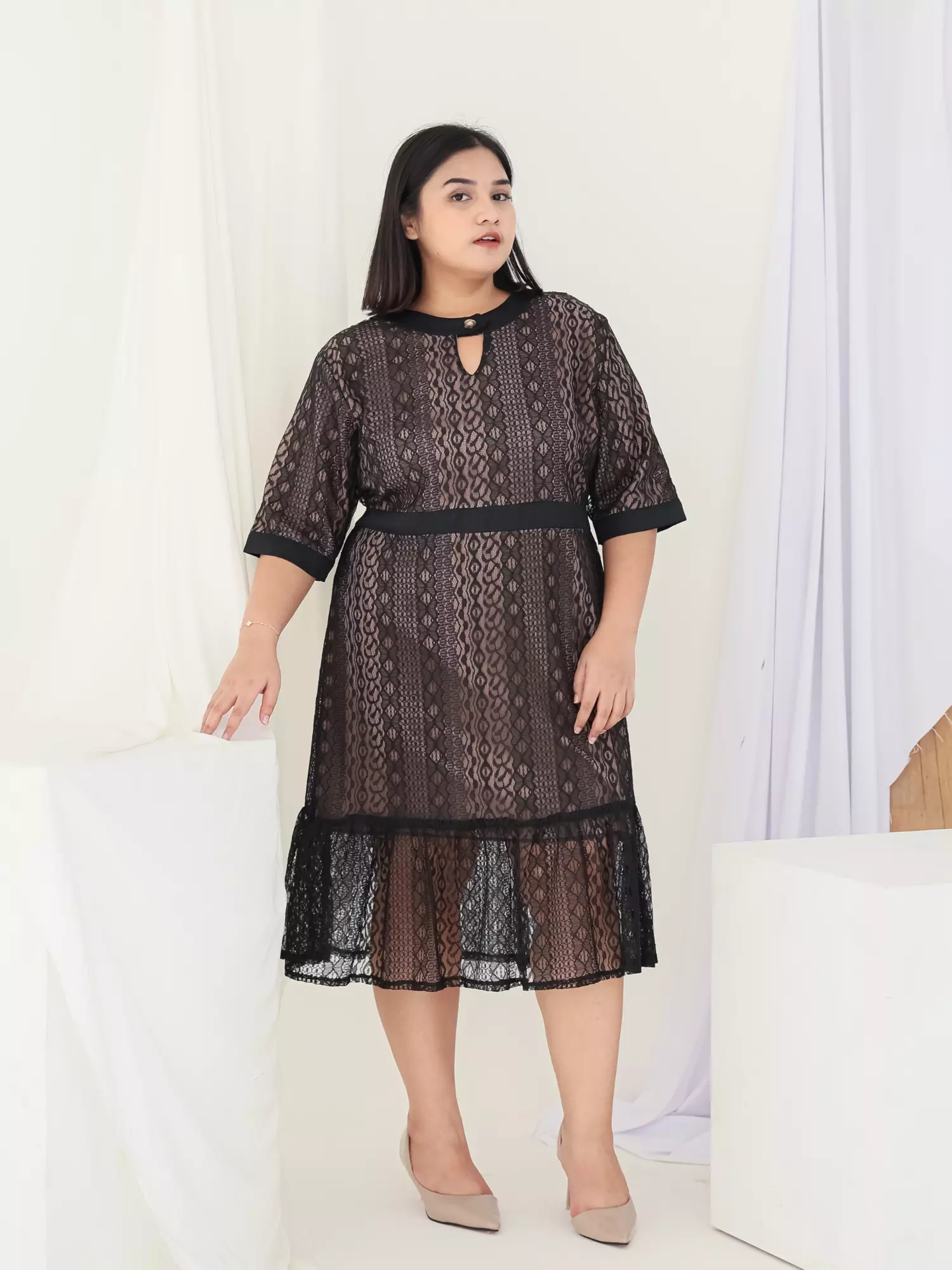 Plus Size Party Dress Monalisa Black