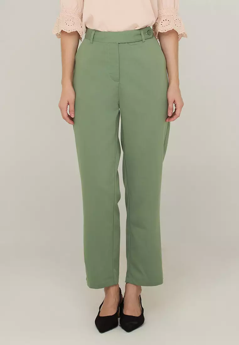 Allona Relaxed-Fit Pants with Pocket Detail