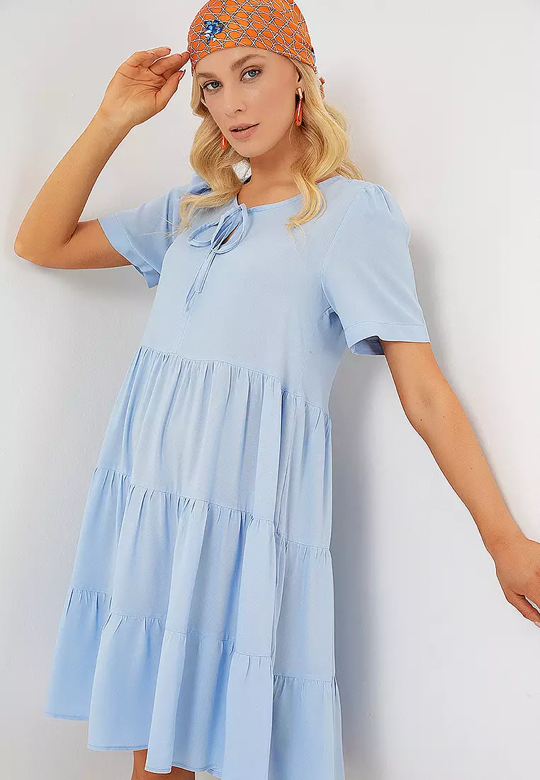Viscose Knee Length Dress