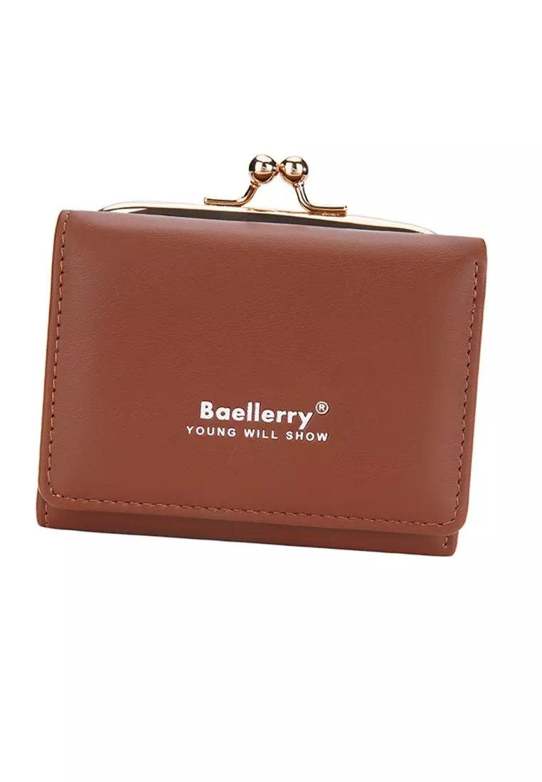 Dompet Wanita Lipat Kecil 2 IN 1 Style Korean Bahan Kulit PU Leather Premium Quality ORIGINAL