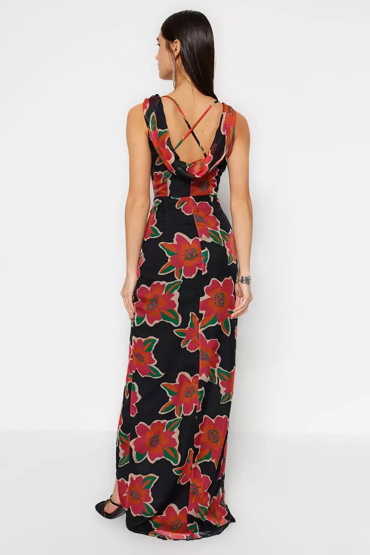 Buy Trendyol Floral Pattern Evening Dress 2024 Online ZALORA