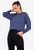 ZALORA ACTIVE navy Cropped Hoodie EB7CCAA6A861F6GS_1