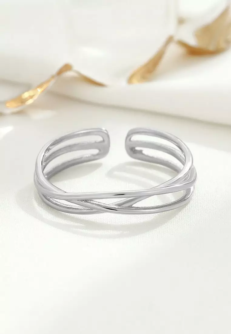 LDR24021 S925 Silver Trendy Ring