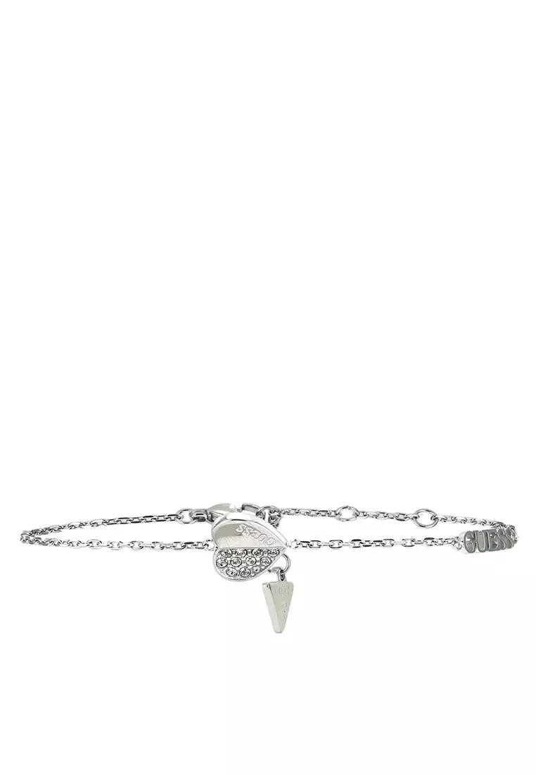 Guess heart on sale charm bracelet