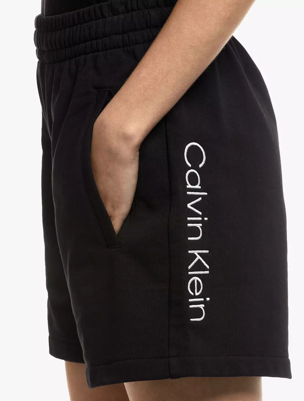 CK JEANS - STANDARDS HIGH WAIST SWEATSHORTS - black