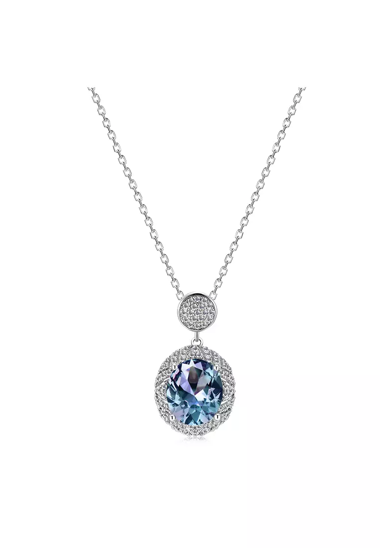 Alexandrite necklace hotsell white gold