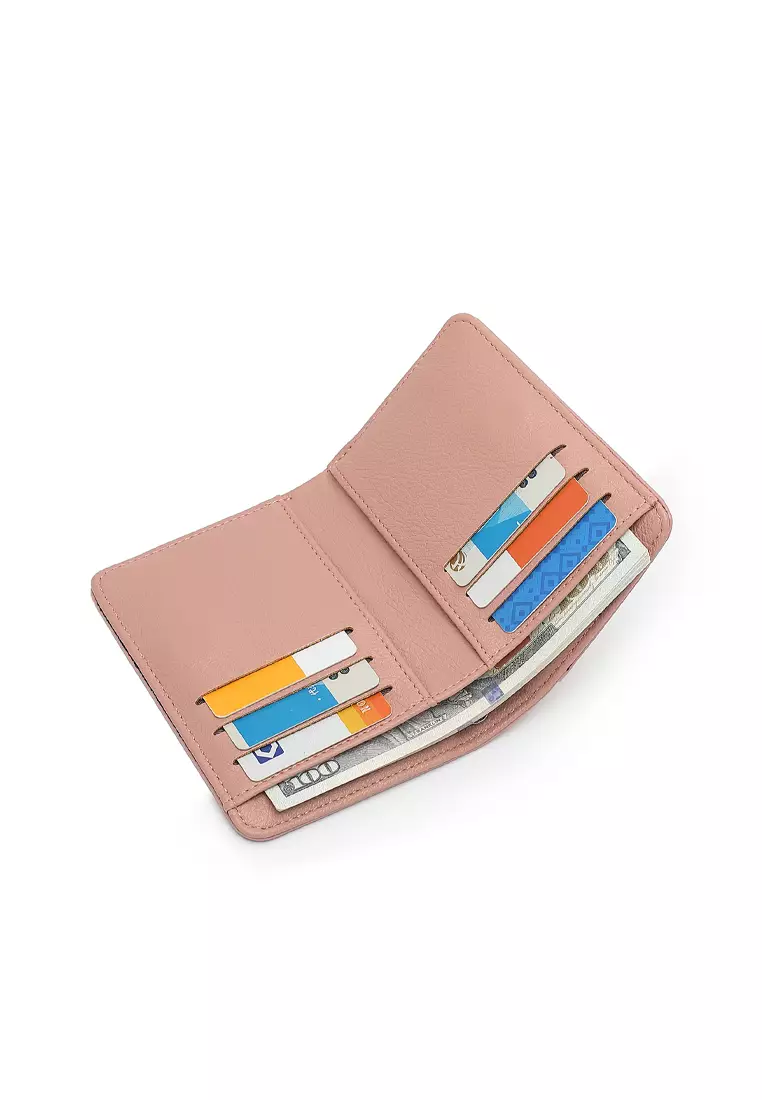 2 In 1 Long Purser with Coin Purse - Pink