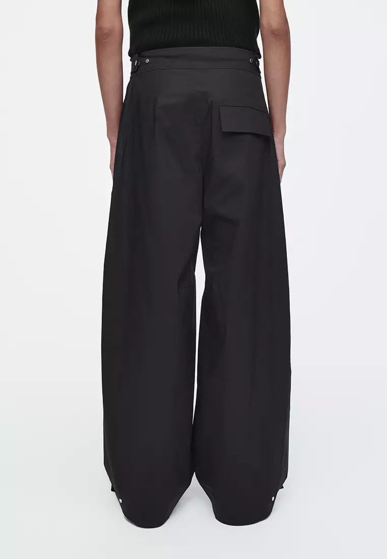 新品未使用完売品【COS】BARREL-LEG COTTON TROUSERS COTTON BARREL-LEG TROUSERS - WHITE | COS