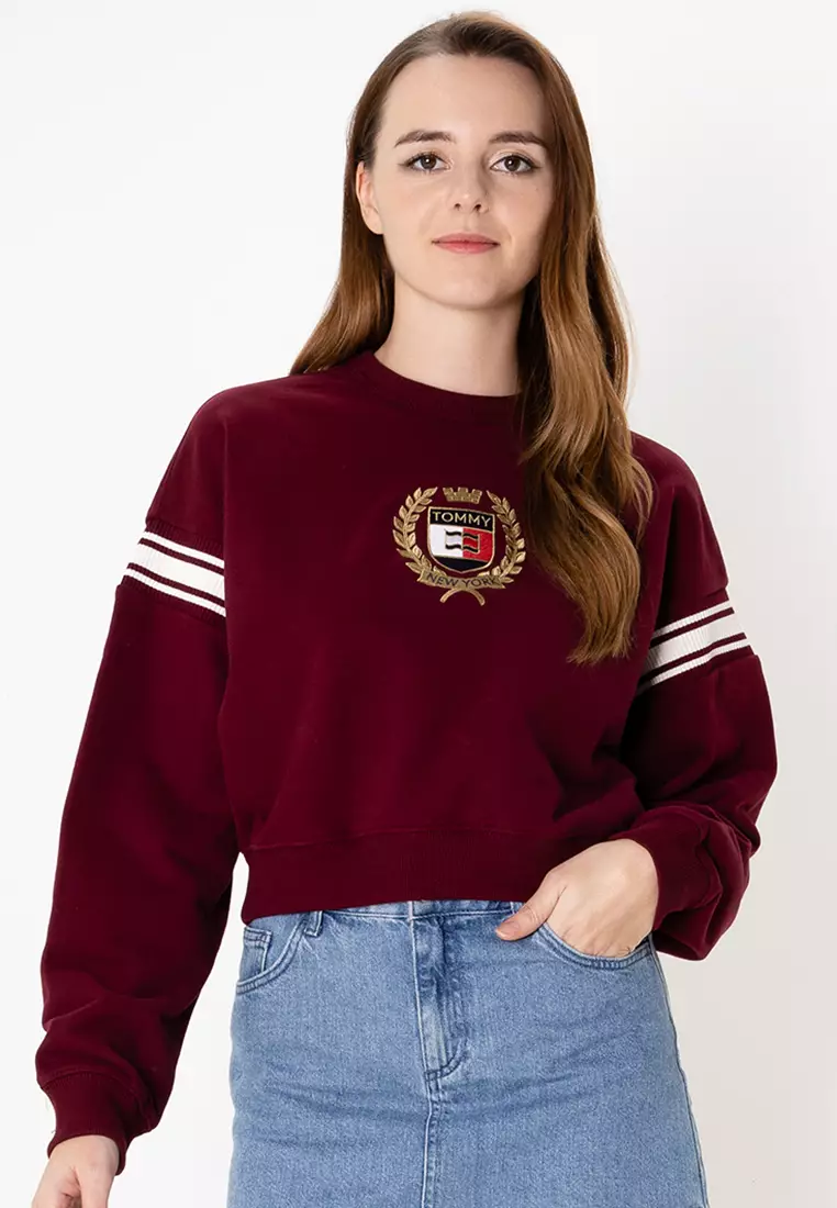 Tommy crest crew top