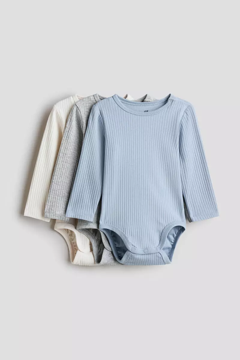 3-pack ribbed bodysuits