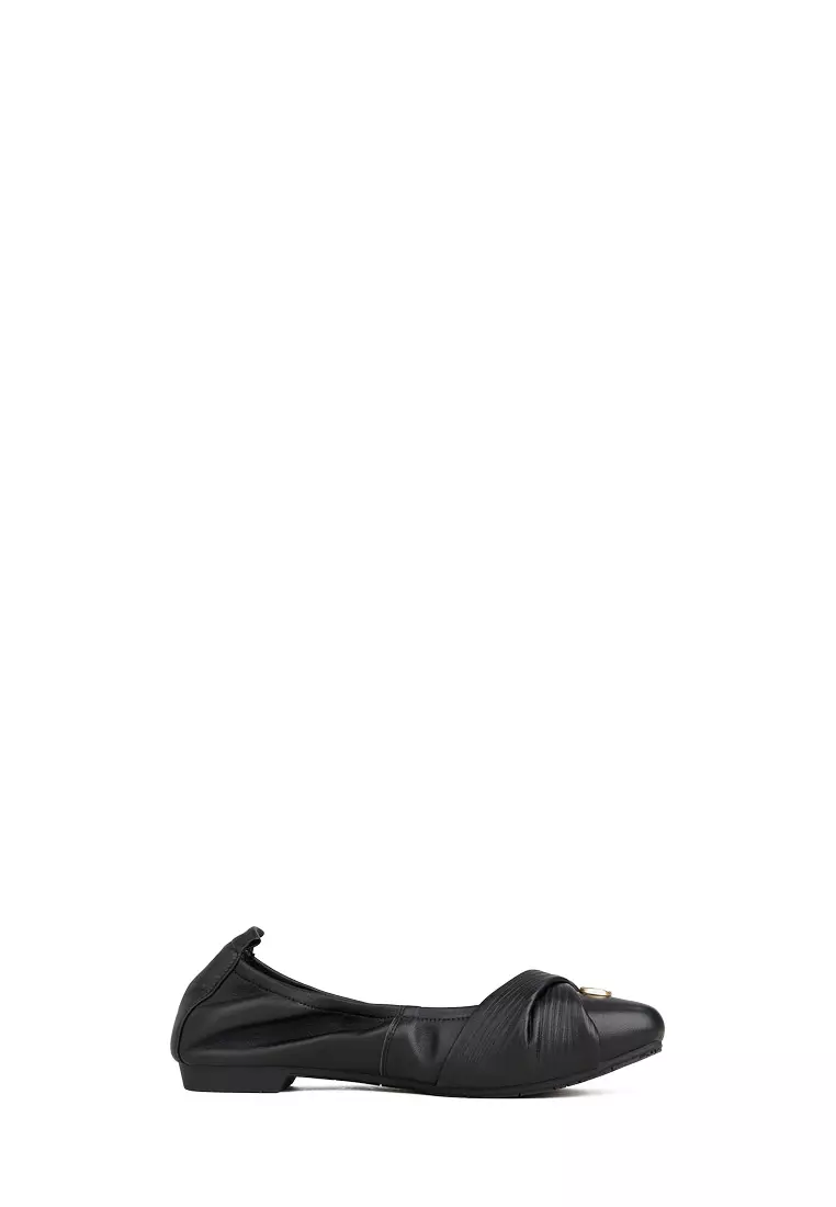 Discount on BONIA  shoes - SKU: Black Melanie Ballerinas