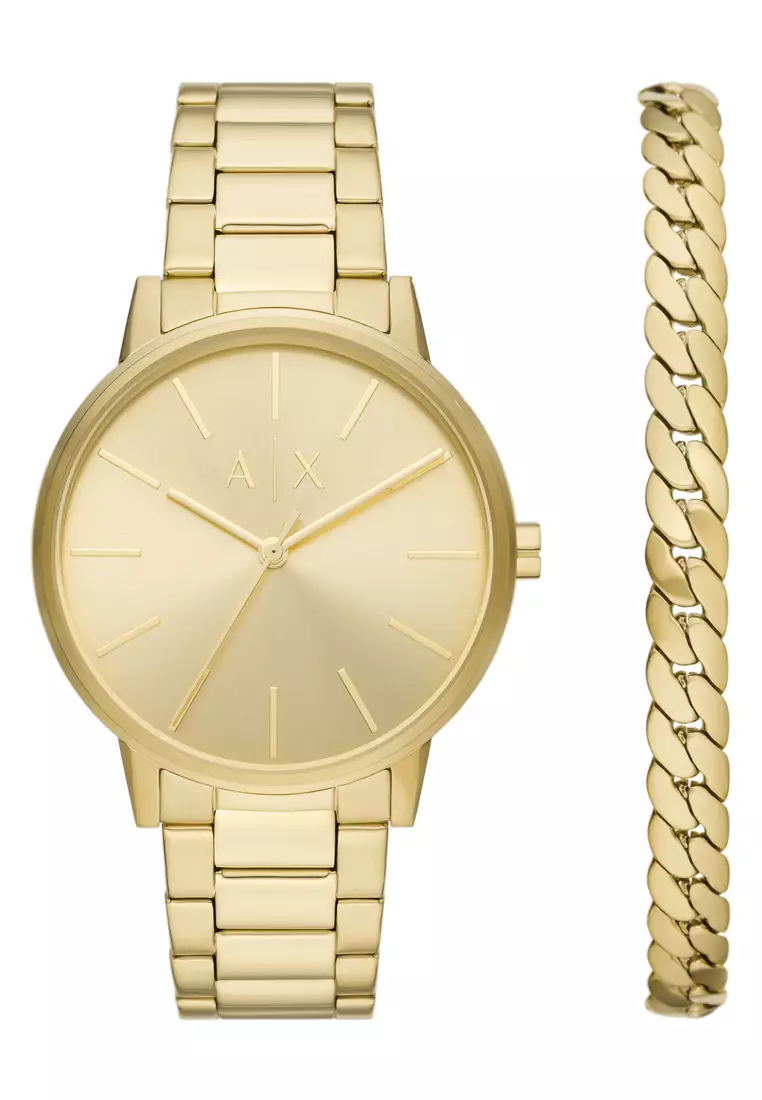 Gold best sale watch man