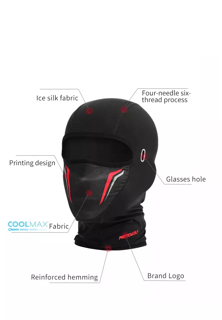 Buy Fashion by Latest Gadget Motowolf MDL1919 CoolMax Head Gear Neck ...