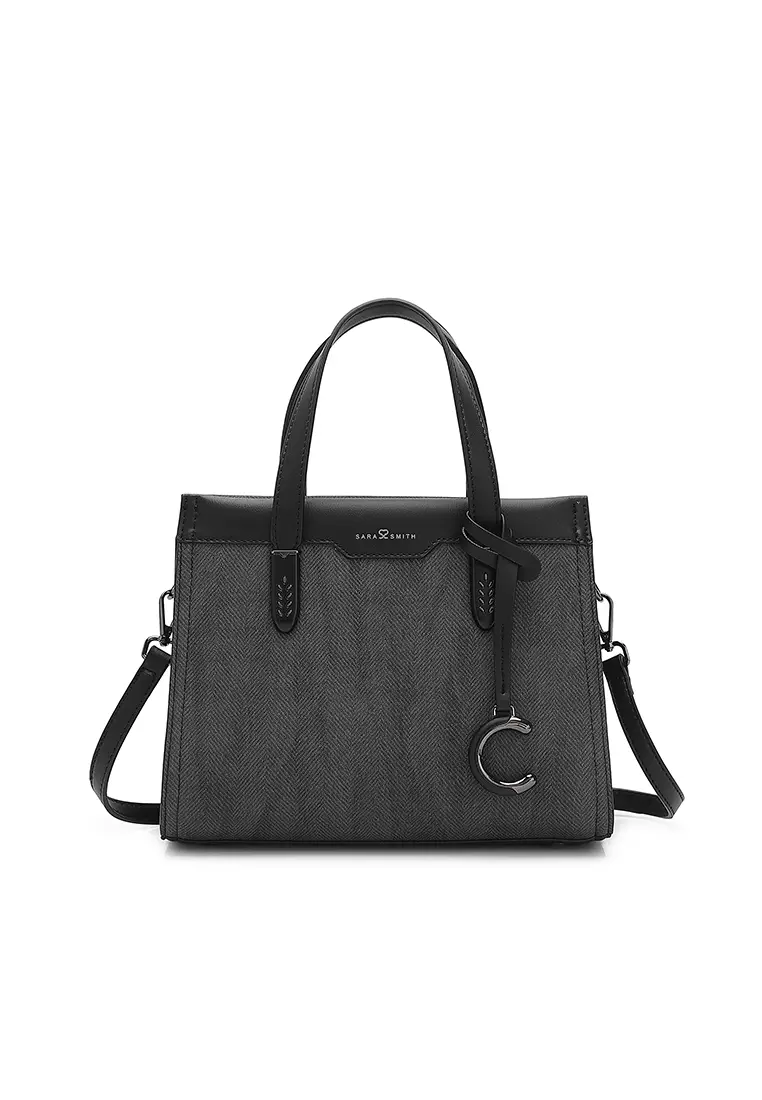 Women's Top Handle Bag / Sling Bag / Crossbody Bag / Shoulder Bag (Tas Tangan Wanita / Tas Selempang Wanita / Tas Bahu Wanita) - Hitam