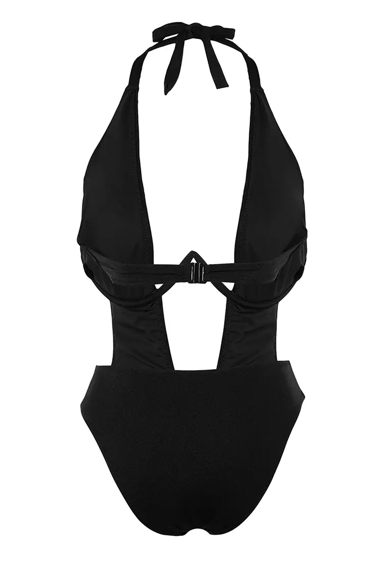 Buy Trendyol Underwire Cut Out/Windowed High Leg Swimsuit 2024 Online ...