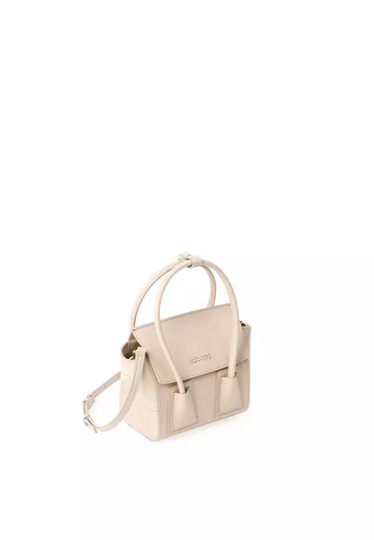 UNNI Mini Top Handle Bag - Cream Beige