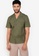 ZALORA BASICS green Oversize Constrast Stitch Shirt FA9F2AA9F107E9GS_1