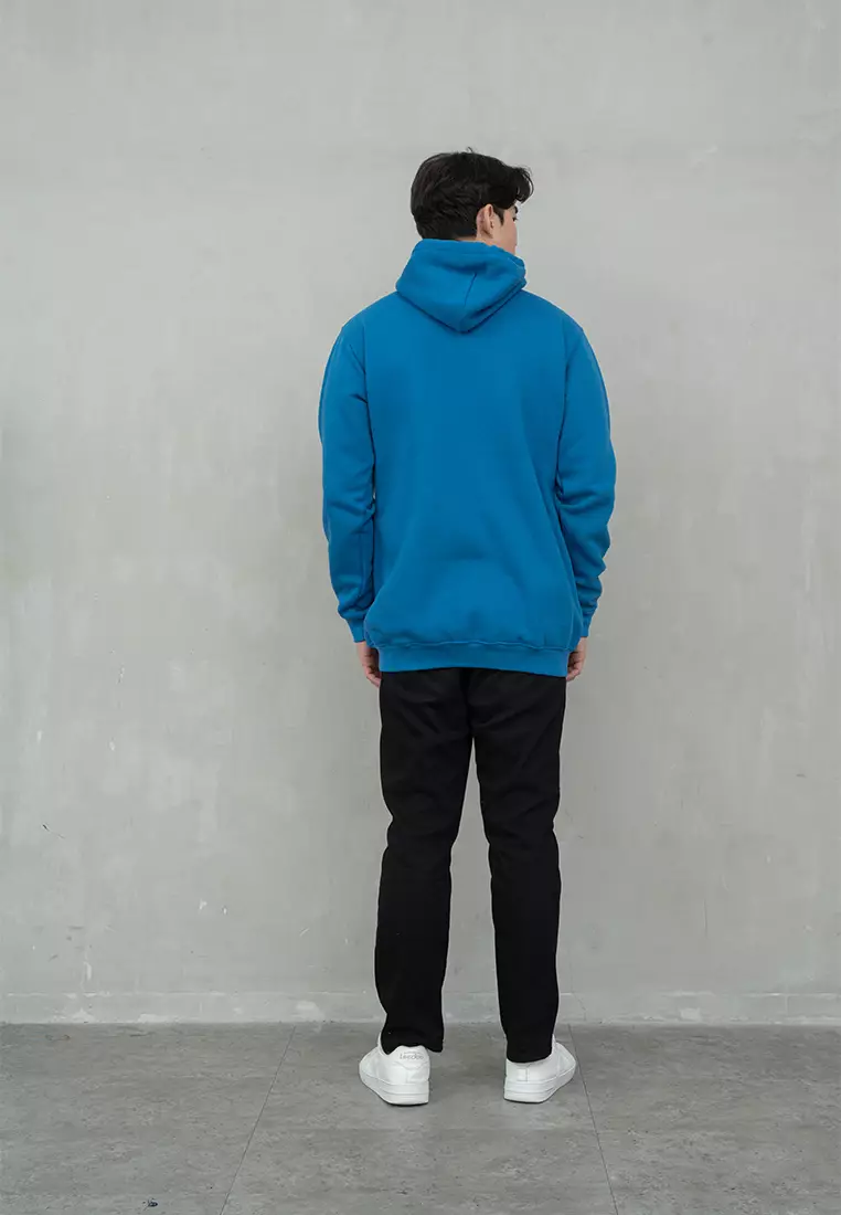 Houseofcuff Jaket Jumper Hoodie Tebal Premium Glow In The Dark Biru