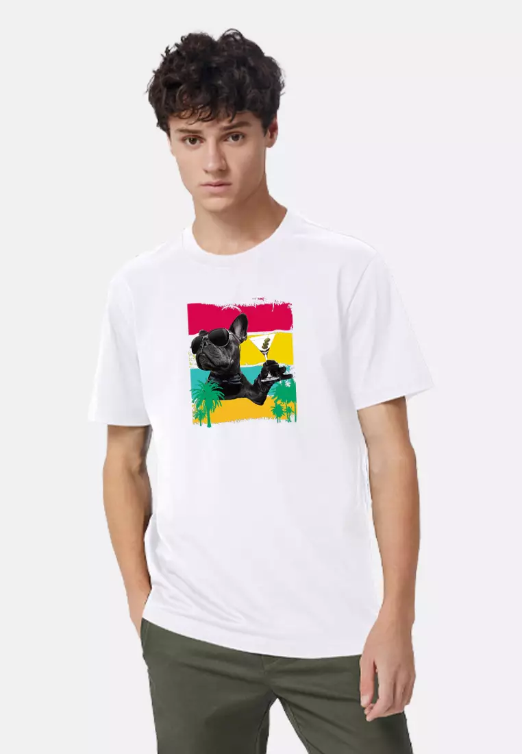 Print To Order Giordano Funny Animal Print Tee Collection Reggae Dog