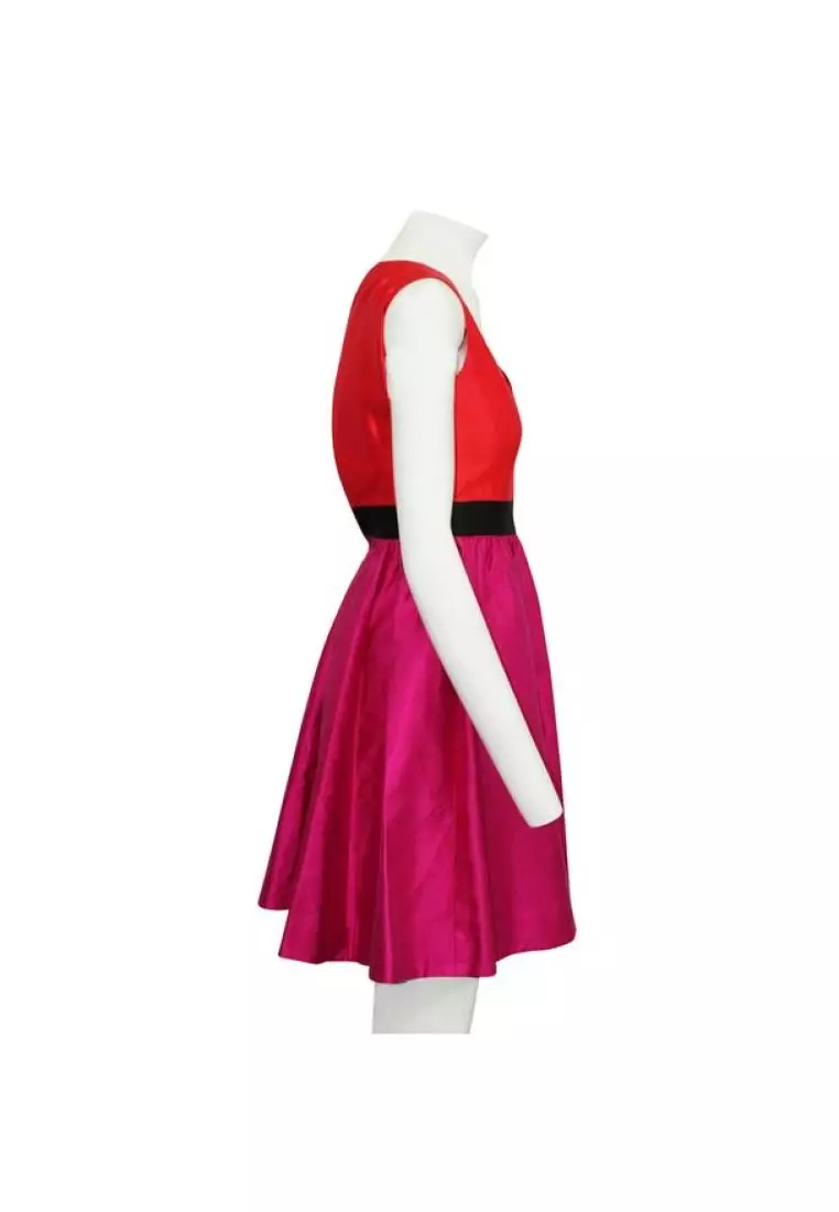 Red and pink cocktail new arrivals dress