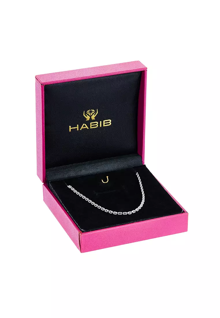 HABIB 750/18K White Gold Necklace 080FN1-18W