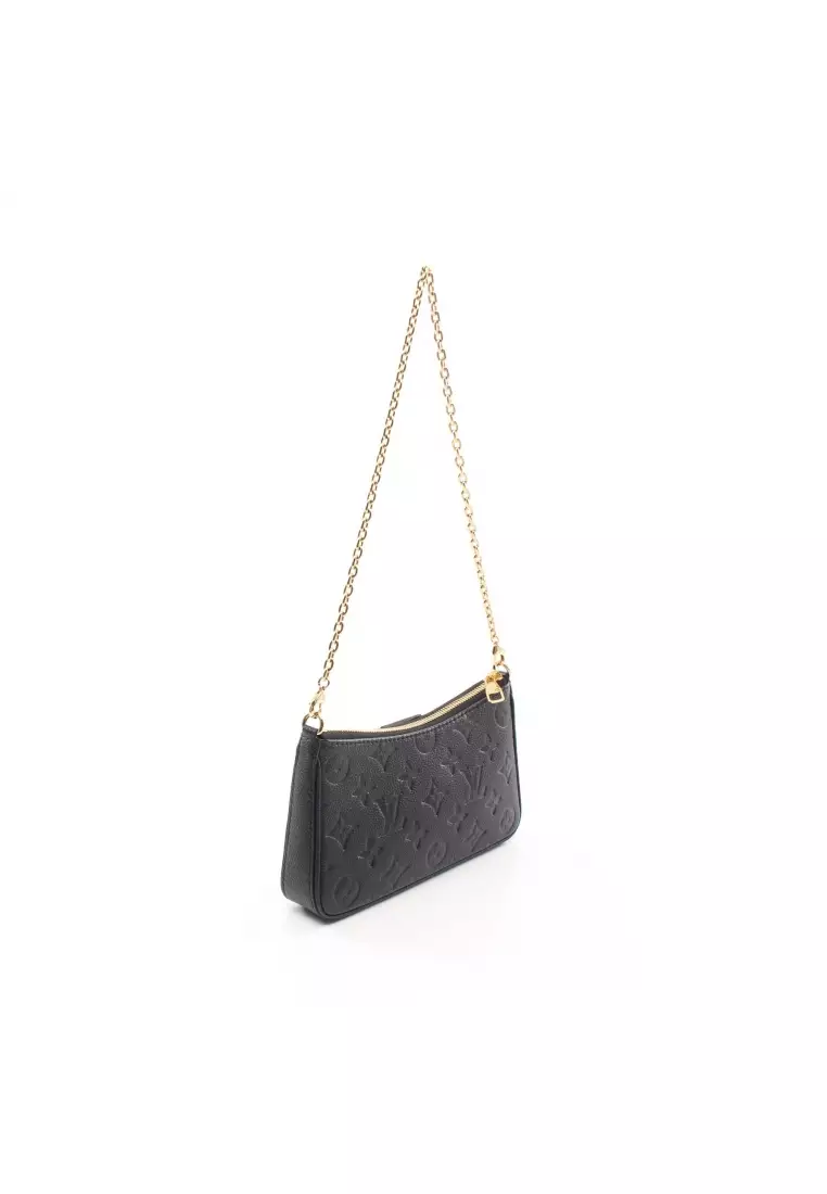Louis Vuitton Easy Pouch on Strap Monogram Empreinte Shoulder Bag Black