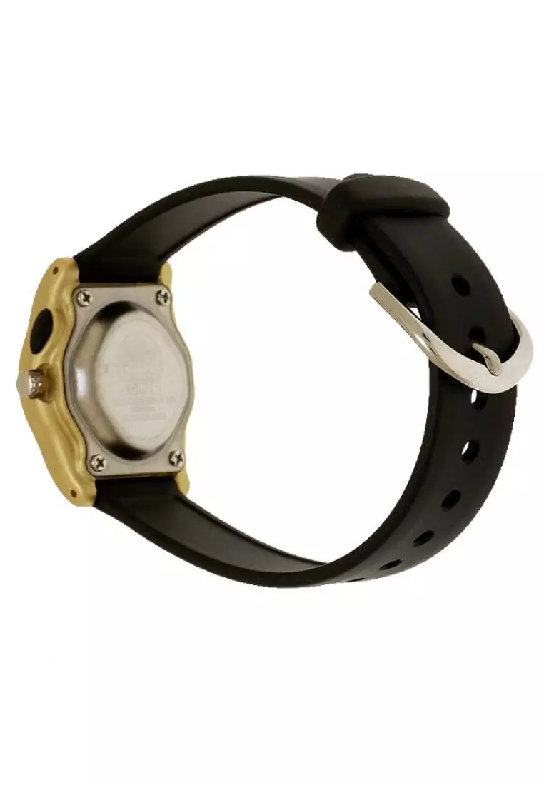 Jam Tangan Anak Lorus Original Garansi Resmi R2379MX9 Strap Black Silicon Black Dial Unisex