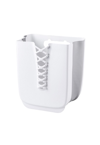 HOUZE white HOUZE - Foldable Hanging Laundry Basket (White) 3034DHLF9A8FCEGS_1