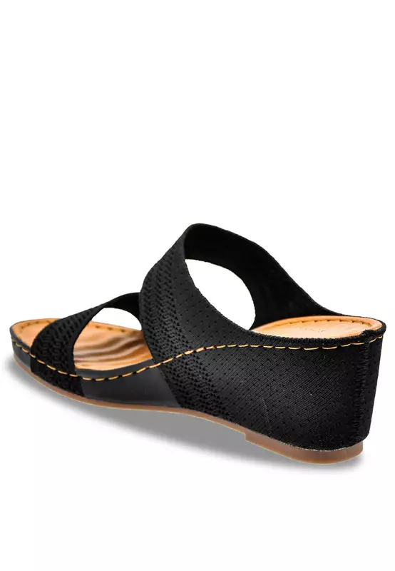 Comfort Slip On Wedge Sandals