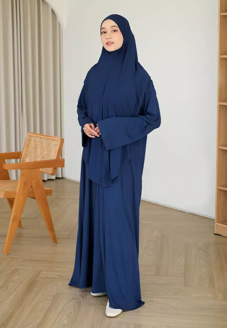 Saira Abaya Set Navy
