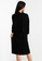ck Calvin Klein black Technical Drapey Twill Neck-tie Dress 963C9AA22DC849GS_2