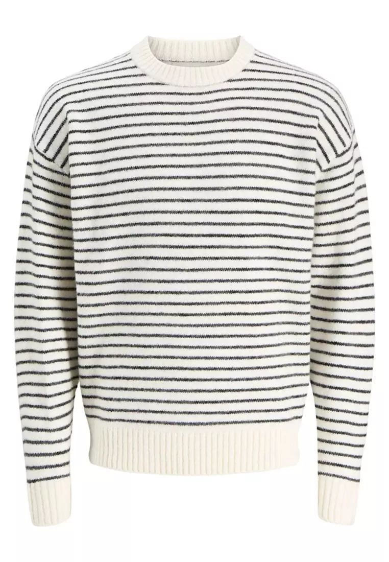 Jack & Jones Stripe Crew Neck Knit Sweater 2026 | Buy Jack & Jones