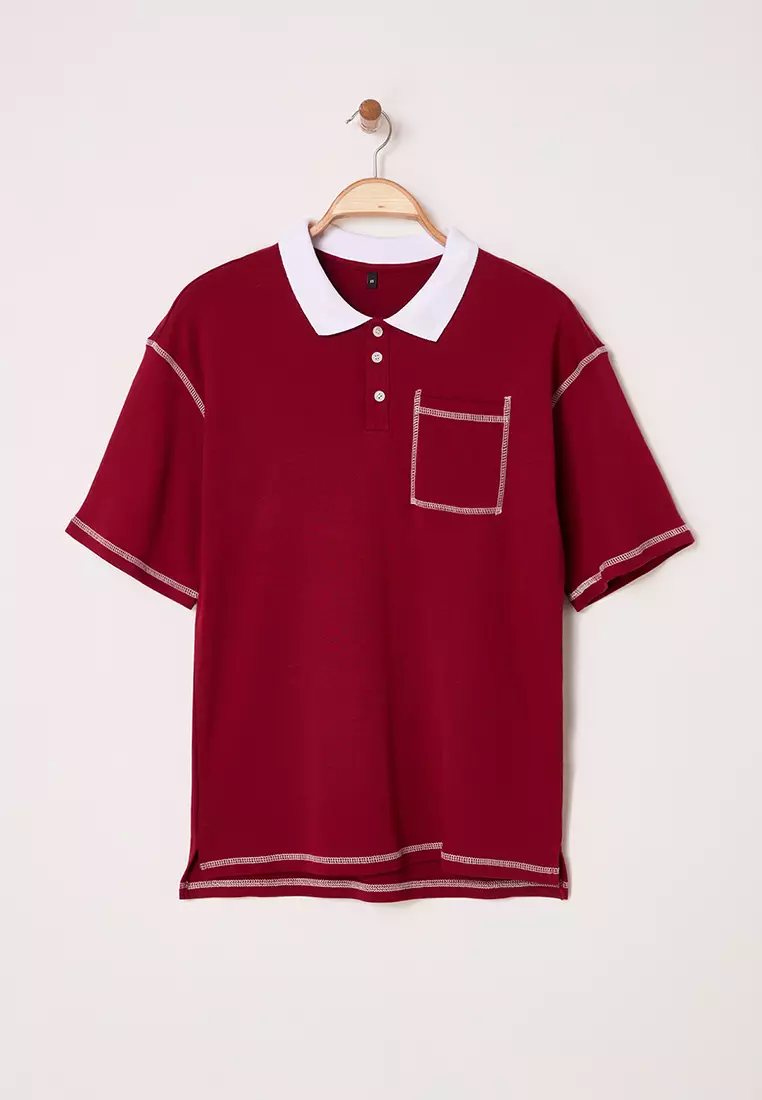 Stitch Detail Polo Shirt