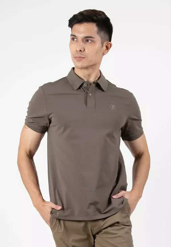 Forest DRI-FIT Plain Polo T Shirt Men Polo Tee  - 23768-03DkGrey