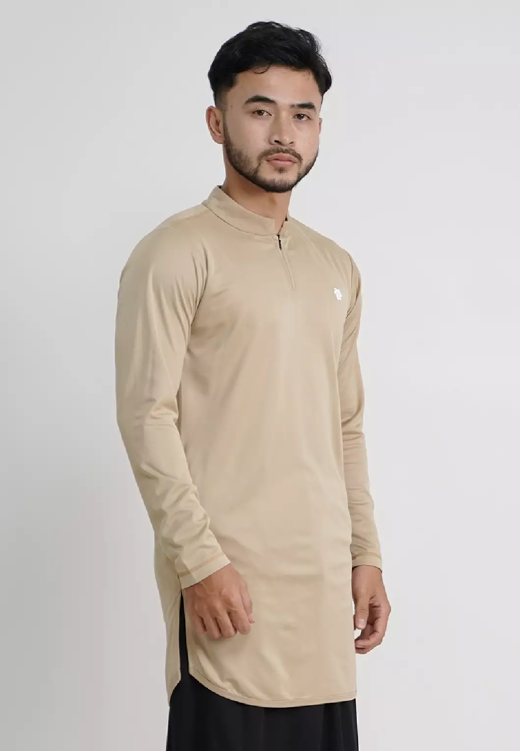 Tiento Nizam Baju Koko 3in1 Kurta Pria Dewasa Muslim Kerah Ciangi Casual Kerja Dry Fit Olahraga Ibadah Salat Lengan Panjang Ramadhan