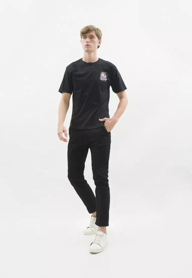 Kaos hitam t shirt polos houseofcuff motif A Geisha READY HINGGA 4XL