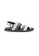 Projet1826 grey and blue ETIENNE BACK SLING LEATHER SANDAL BLUE/GREY 9C0E4SHAA796FFGS_1