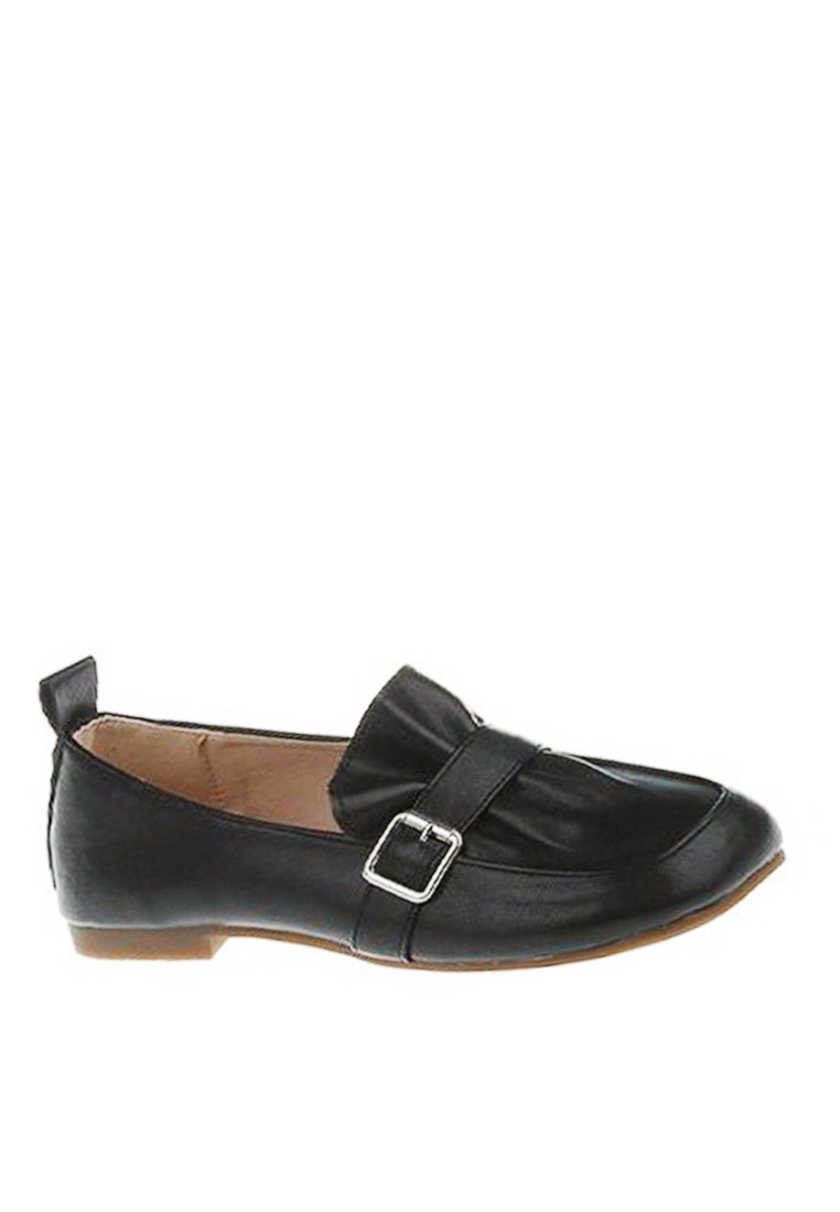VANSA Simple Buckle Square Toe Loafers VSW-F71701