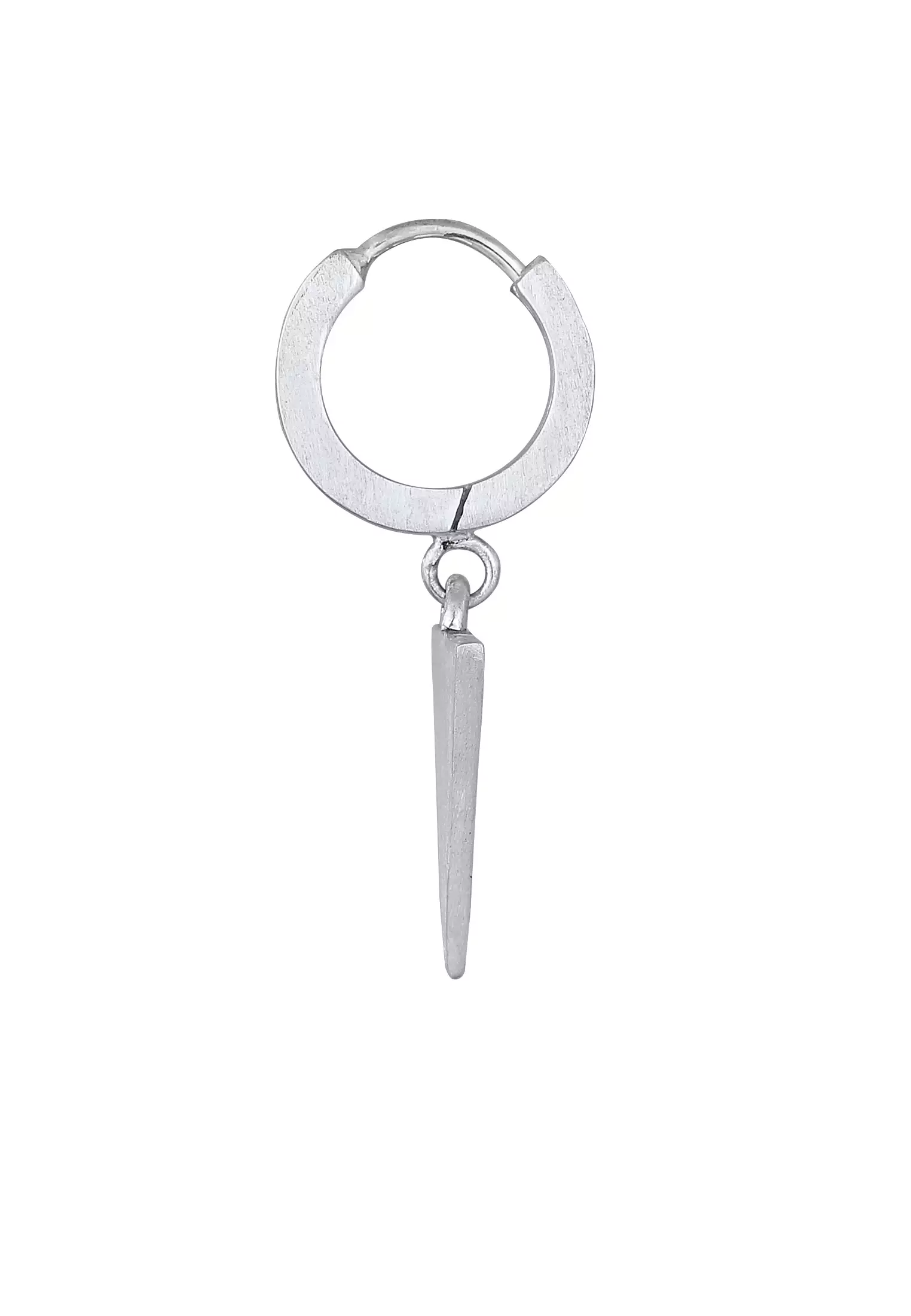 Earrings Men Creoles Triangle Matt Single Piece