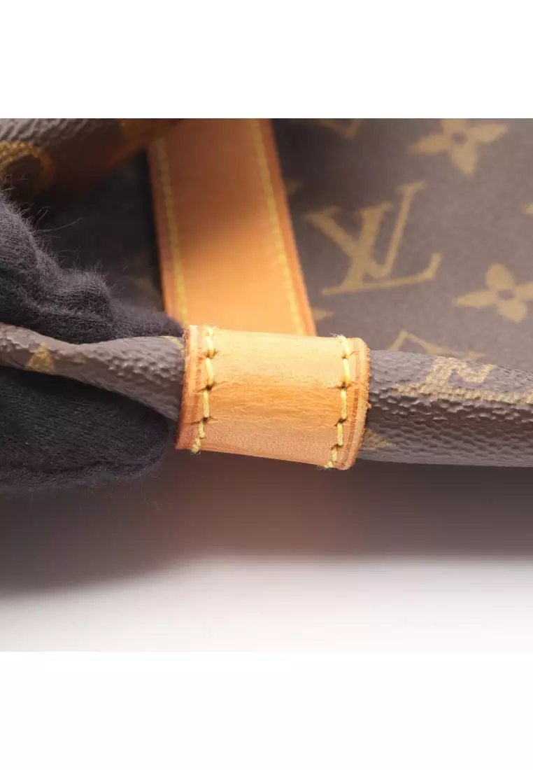 Pre-Loved Louis Vuitton Keepall 50 monogram Boston bag PVC leather Brown