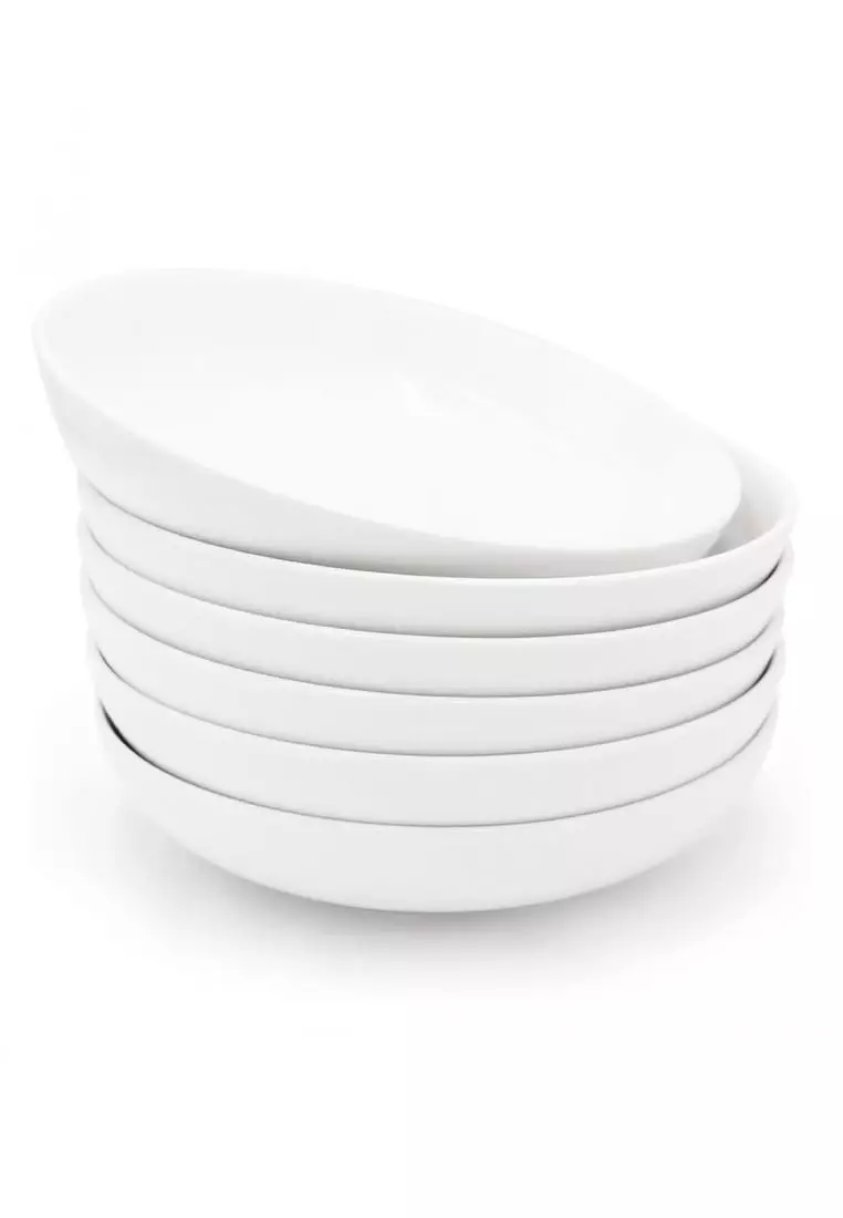 Buy Lara Scandinavian Style Delicate Ceramic Plate With Silver Rim - 4  Pieces Set 2024 Online